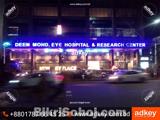 LED Neon Light Display Board advertisement Bangladesh